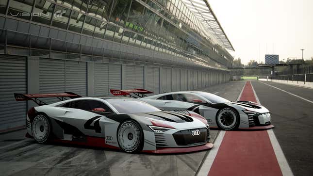 Front quarter view of Audi Vision Gran Turismo