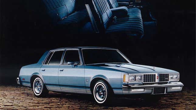 A photo of an Oldsmobile Cutlass sedan. 