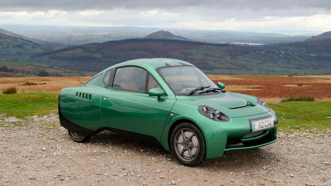 British manufacturer Riversimple’s hydrogen-powered car.