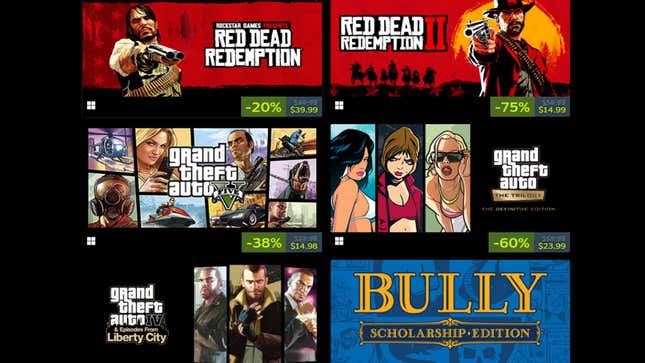 Image for article titled GTA, Red Redemption And Other Rockstar Hits Are All On Sale Right Now