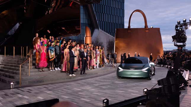 Image for article titled Take a Closer Look at The New Genesis Mint Luxury EV Hatchback Concept