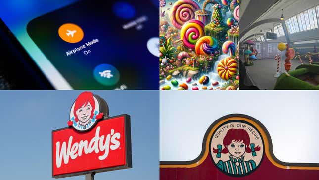 Image for article titled Wendy&#39;s Surge Pricing, AI Willy Wonka Sham, R.I.P Apple Car and More Fun With Phones