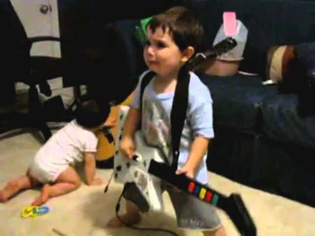 <i>Guitar Hero</i> Baby Is Really Feelin' It