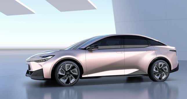 The Toyota bZ SDN concept, which previewed the new bZ3 sedan.