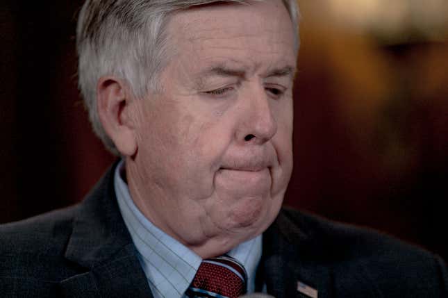 Image for article titled Missouri Gov. Mike Parson Pardons White Couple Who Brandished Guns at Protesters, but an Innocent Black Man Imprisoned for More Than 4 Decades Is Not a &#39;Priority&#39;