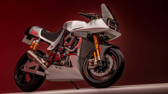 Image for article titled A Racing Team Turned A Superbike Into A Tantalizing Homage To The Suzuki Katana