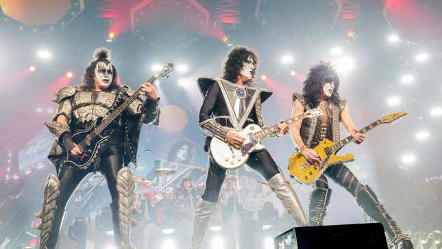 KISS performing live.