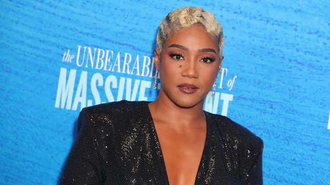 Tiffany Haddish attends the Los Angeles special screening of “The Unbearable Weight of Massive Talent” on April 18, 2022 in Los Angeles, California.