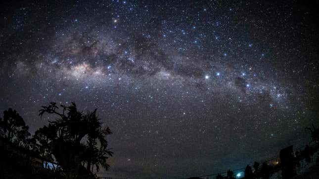 The Milky Way as seen from Bali.