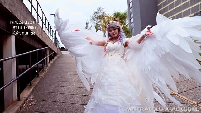 A cosplayer at Anime North 2025.