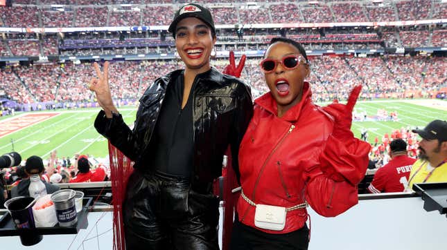 Image for article titled Favorite Black Celebs Spotted At Super Bowl LVIII