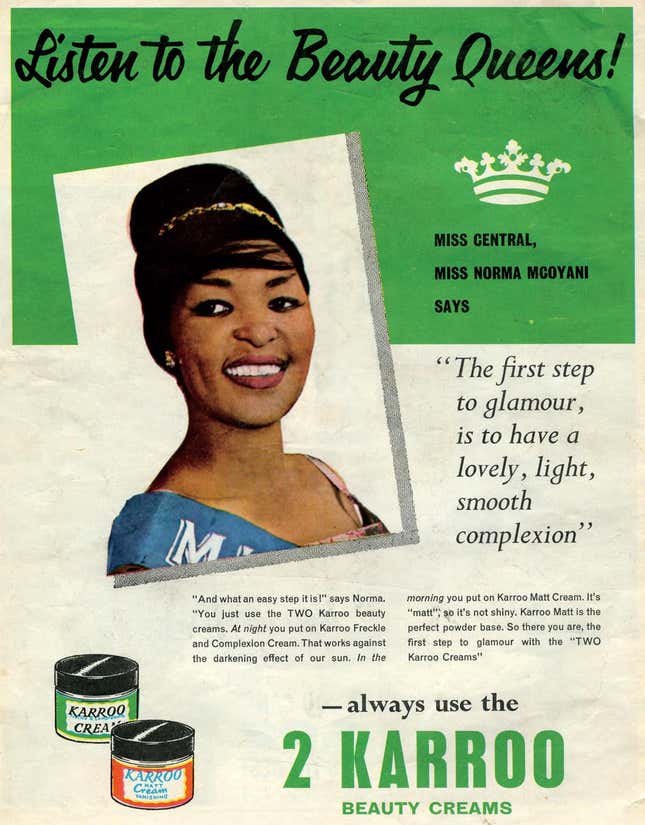 Skin bleaching skin lightening in Africa has a complex history