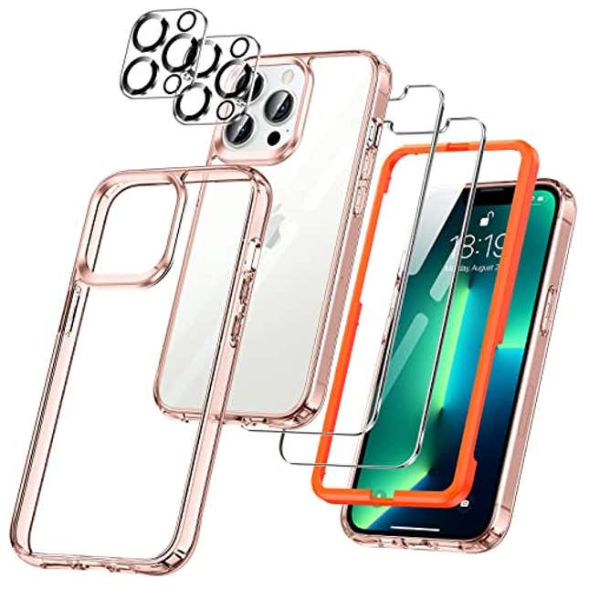 Image for article titled UniqueMe 𝟮𝟬𝟮𝟮 𝙐𝙥𝙜𝙧𝙖𝙙𝙚𝙙 [5 in 1] Designed for iPhone 13 Pro Case 6.1 Inch, Now 90.3% Off