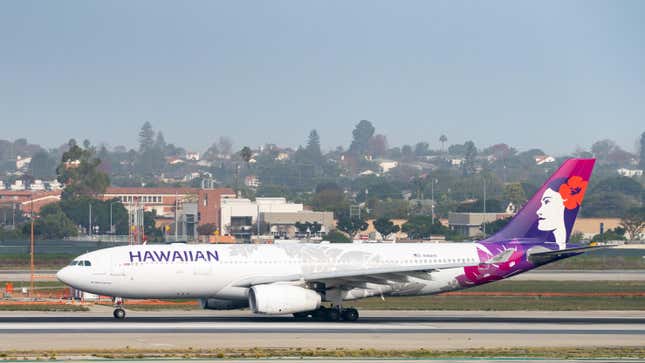 Un avion de Hawaiian Airlines