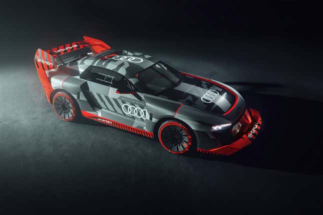 Image for article titled The Hoonitron Is Ken Block's Electric Homage To The Audi Quattro S1