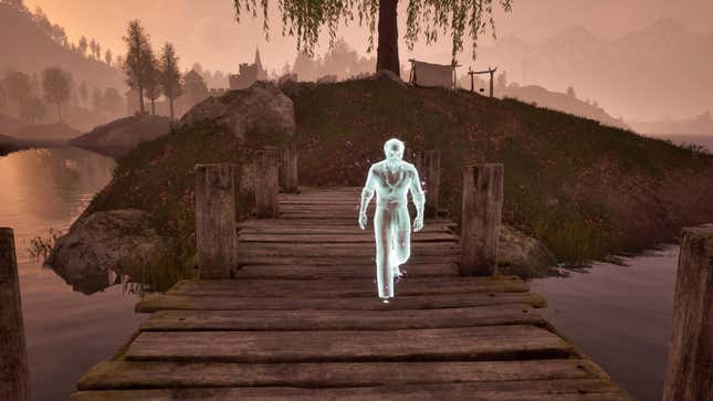 The Forlorn Watchman walking to his post in Oblivion Remastered.