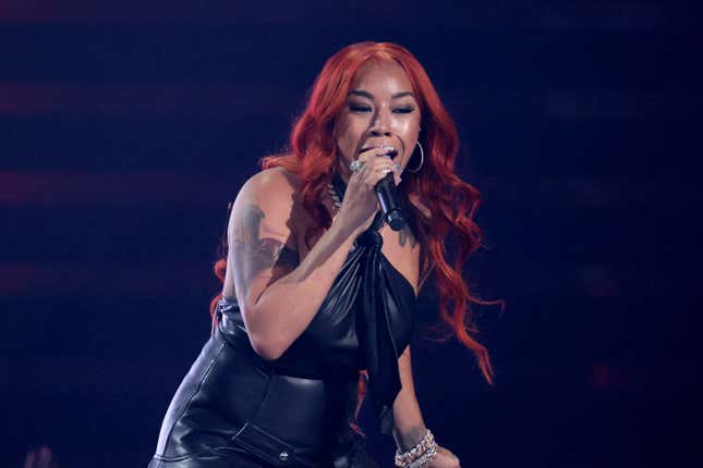 Keyshia Cole performs onstage at the 2023 MTV Video Music Awards on September 12, 2023 in Newark, New Jersey.