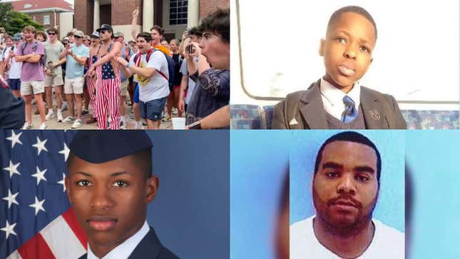 Image for article titled Racist Frat Boy Taunts Black Woman, The Unthinkable Happens to a Black Teenager, Florida Cops Kill a Black Airman, Russell Simmons Defends Diddy and More