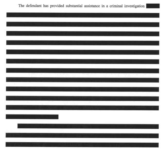 Addendum to government’s memorandum in aid of sentencing, page 2 of 6.
