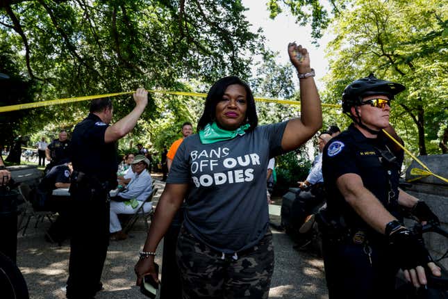 Rep. Cori Bush Abortion Protest