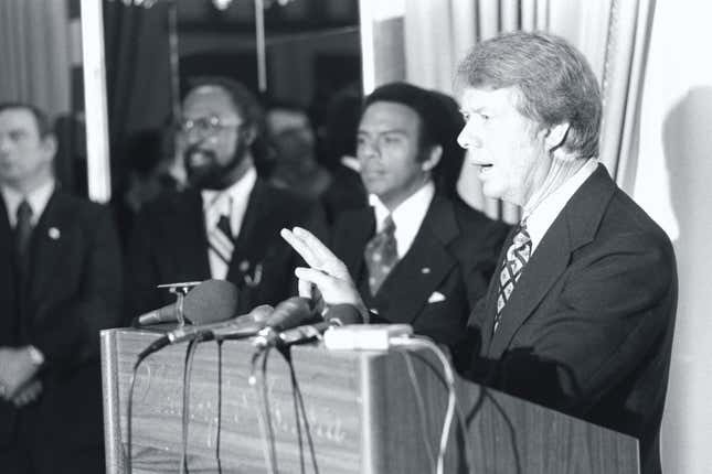 Image de l'article intitulé 16 photos montrant comment les Noirs ont couché avec Jimmy Carter