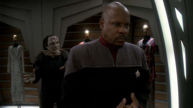 Image for article titled The Best Moment in Deep Space Nine&#39;s Greatest Episode Is a Punch Left Unthrown