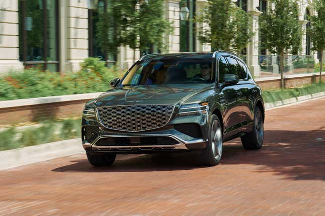 Image for article titled 2025 Genesis GV80 Is A Meaner, Greener Luxury SUV