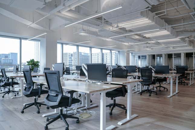 Office buildings have continued to sit empty with the rise of hybrid work.