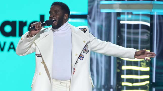 Host Sean “Diddy” Combs speaks onstage during the 2022 Billboard Music Awards at MGM Grand Garden Arena on May 15, 2022 in Las Vegas, Nevada.