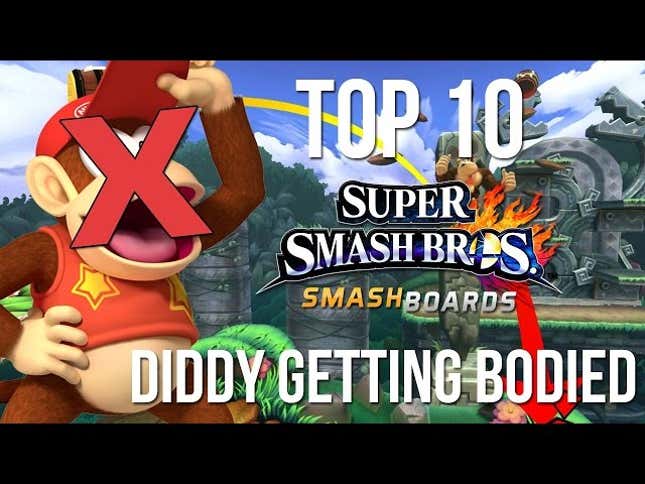 A Compilation Of People KO-ing Diddy Kong