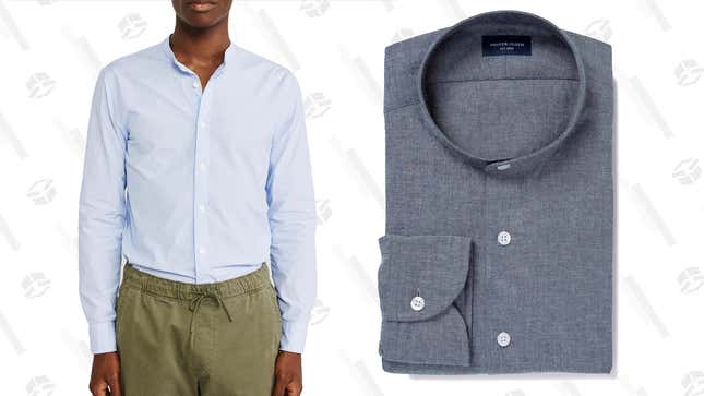 Save: Abercrombie & Fitch $58 (Left)
Splurge: Proper Cloth, $130 (Right)