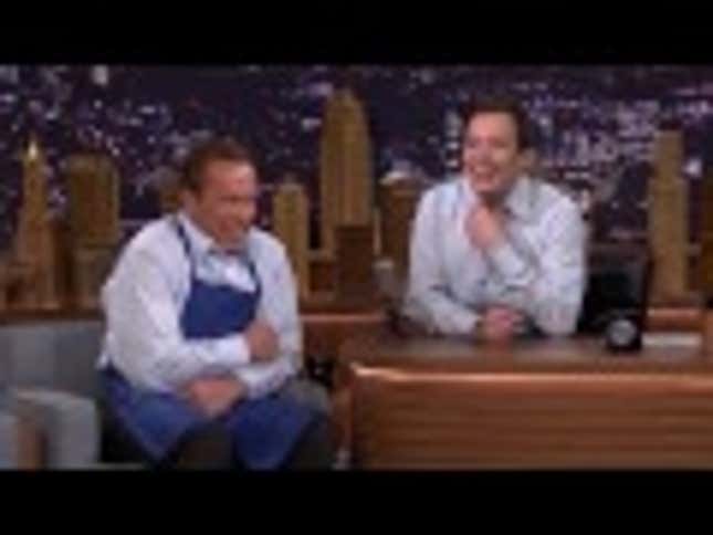 Cooking With Arnold Schwarzenegger Can Be Difficult