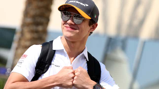 Image for article titled McLaren Formula One Driver Lando Norris Isn&#39;t Shitting Himself Anymore