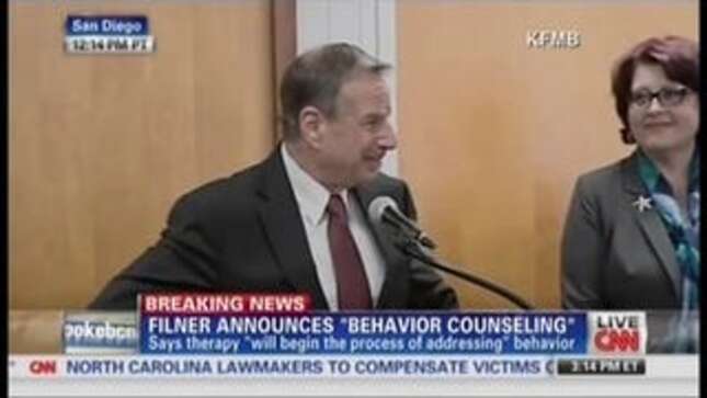 Sexually Harassing Mayor Won't Resign, 2 Weeks of Therapy Will Fix Him