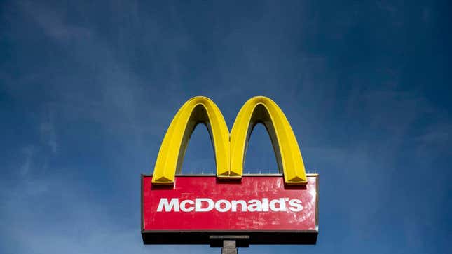 McDonald's sign in Cardiff, Wales