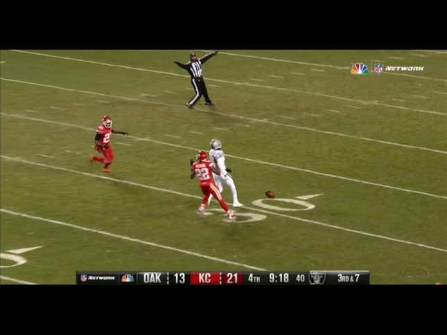 Derek Carr's Pass Did Not Hit A Camera Wire