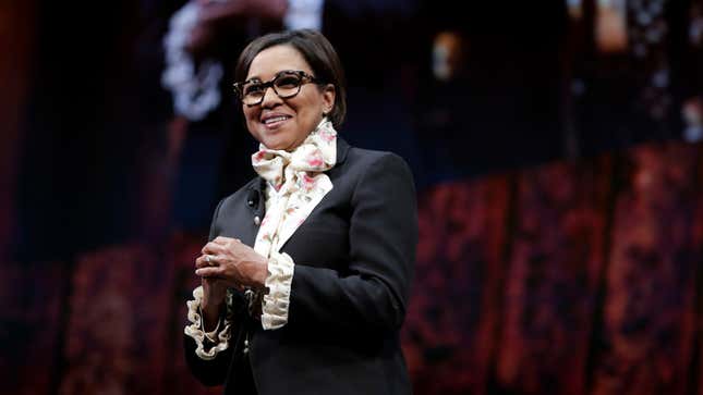 Roz Brewer, Americas Group President &amp; Chief Operating Officer, at the Starbucks Annual Meeting of Shareholders in Seattle, Wash. on March 21, 2018.