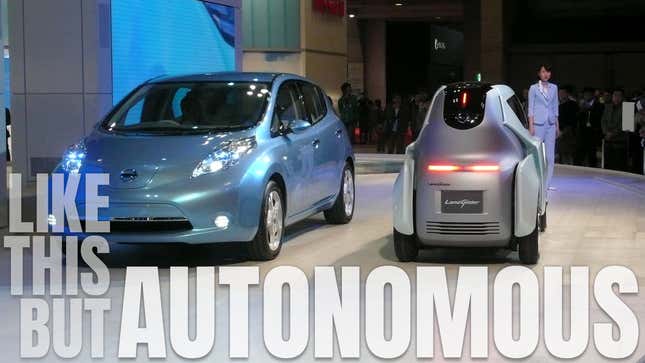 Image for article titled Autonomous Cars Should Be Half As Wide As Normal Cars