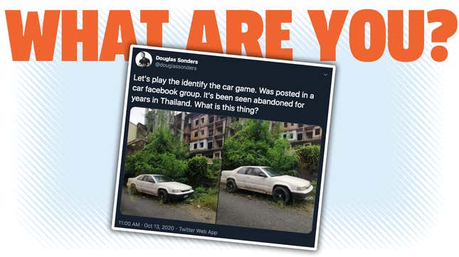 Image for article titled Someone Has To Identify This Bizarre Abandoned Car In Thailand Before I Go Nuts