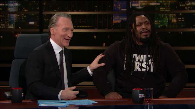 Marshawn Lynch Endures Patronizing Lectures About Voting From Bill Maher And Barney Frank