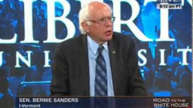 Bernie Sanders Spent Rosh Hashanah Trying to Teach Evangelicals About Inequality