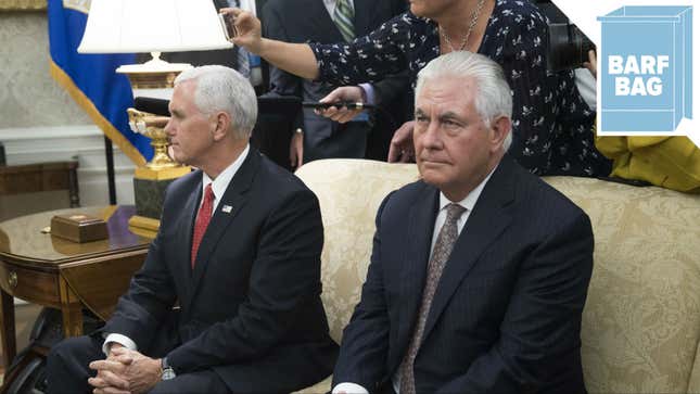 Image for article titled Donald Trump Calls Rex Tillerson 'Dumb as Rocks'