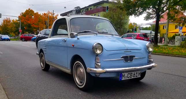 Image for article titled Blip: An Autobianchi Bianchina Exudes Pure Soul As It Drives Down A Munich Street