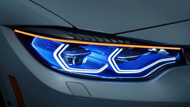 BMW laser headlights, which America does not get.