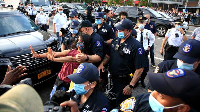 Image for article titled Demonstrators Across America Are Being Attacked In Car Rammings, Including By Police