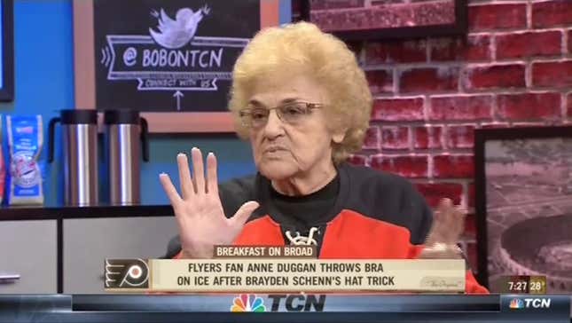 Eighty-Year-Old Woman Who Threw Bra On Ice Gives Hilarious, Raunchy Interview