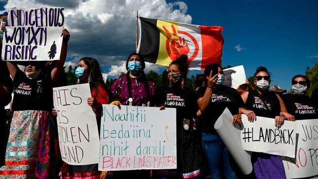 Indigenous Protesters Arrested for Trying to Keep Donald Trump Off Their Land