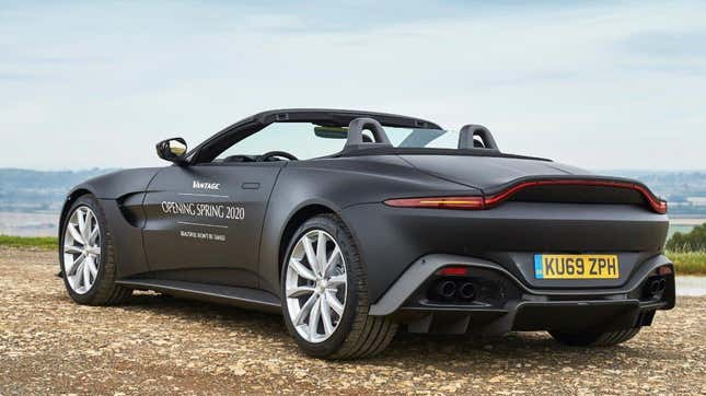 Image for article titled The 2020 Aston Martin Vantage Roadster Should Amplify Its Glorious 503 HP AMG V8