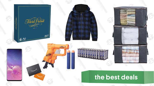 Image for article titled Saturday&#39;s Best Deals: Jachs Hoodies, Samsung S10, Nerf, Play-Doh, Storage Bags, and More