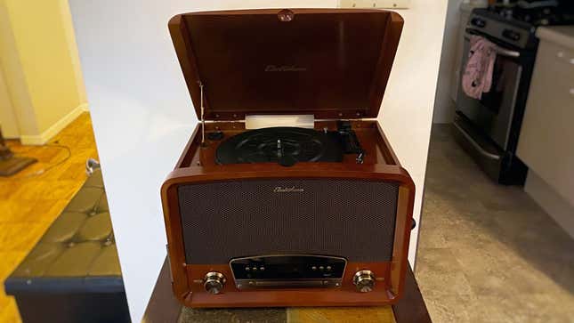 Electrohome Kingston 7-in-1 Vinyl Record Player | $200 | Amazon